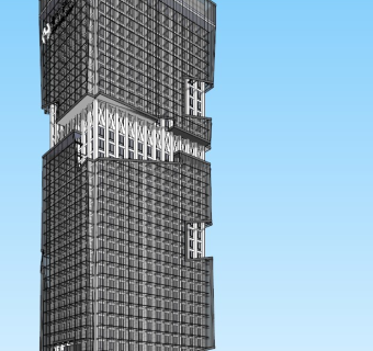 超高层塔楼 现代风格